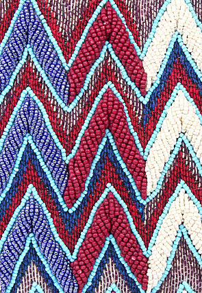 Hand Embroidered PU Hand Bag in Multicolor and Maroon