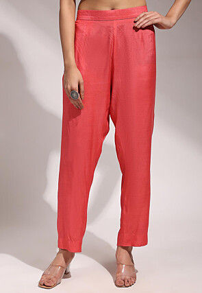 Hand Embroidered Pure Chanderi Silk Straight Kurta Set in Pastel Green