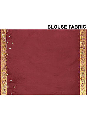 Hand Embroidered Pure Kanchipuram Silk Saree in Pink