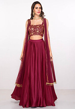 Silk ghagra choli online top
