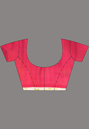 Hand Painted Pure Silk Saree in White