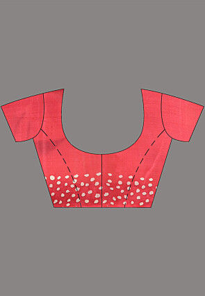 Hand Painted Pure Silk Saree in White