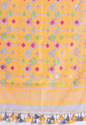 Handloom Cotton Saree in Light Blue