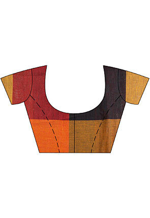 Handloom Cotton Saree in Multicolor