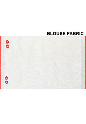 Handloom Cotton Saree in White