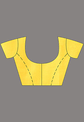 Handloom Cotton Jamdani Saree in Yellow