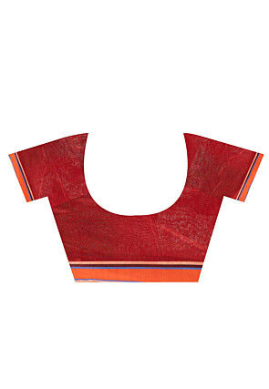 Handloom Cotton Silk Saree in Black