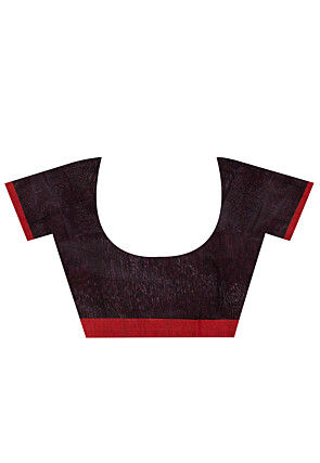 Handloom Cotton Silk Saree in Magenta