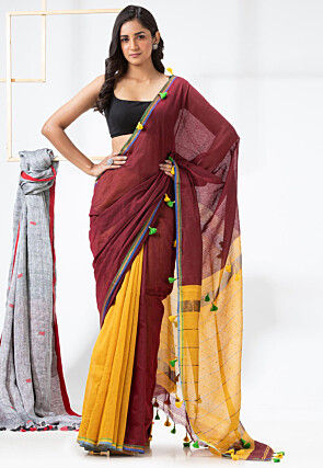 Roheda - Red Syahi Begar Handblockprinted Silk Cotton Saree at Rs 4100.00 | Silk  Cotton Sarees | ID: 2850580126312