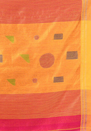 Handloom Cotton Silk Saree in Pink