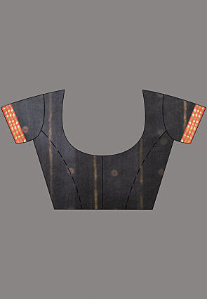 Handloom Jamdani Art Silk Saree in Black