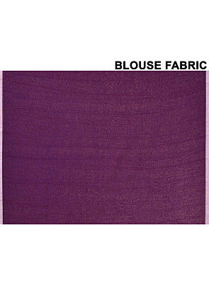 Handloom Jamdani Cotton Saree in Dark Purple