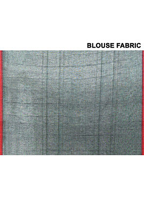 Handloom Jamdani Pure Cotton Saree in Black