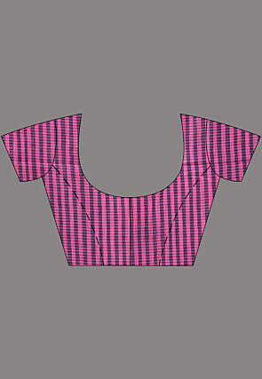 Handloom Jamdani Pure Cotton Saree in Dark Pink