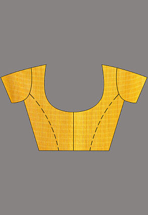 Handloom Jamdani Pure Matka Silk Saree in Dark Yellow