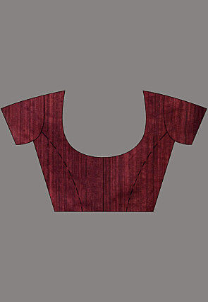 Handloom Jamdani Pure Matka Silk Saree in Maroon