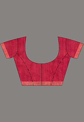 Handloom Jamdani Pure Matka Silk Saree in Maroon