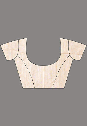 Handloom Jamdani Pure Matka Silk Saree in Off White