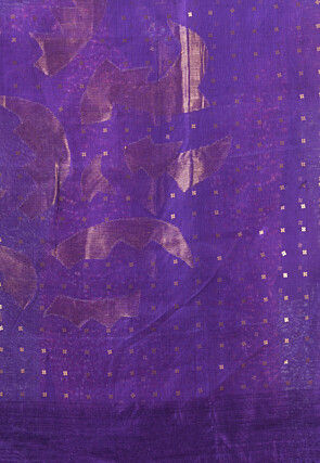 Handloom Jamdani Pure Matka Silk Saree in Purple