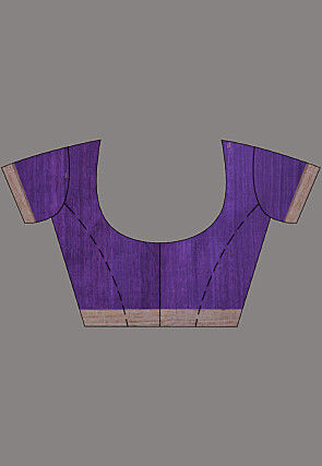 Handloom Jamdani Pure Matka Silk Saree in Purple