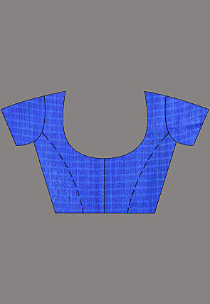 Handloom Jamdani Pure Matka Silk Saree in Royal Blue