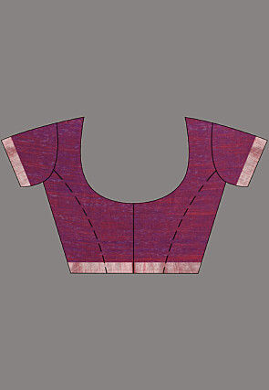 Handloom Jamdani Pure Matka Silk Saree in Royal Blue