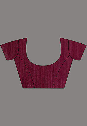 Handloom Jamdani Pure Matka Silk Saree in Wine