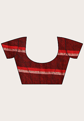 Handloom Linen Saree in Black