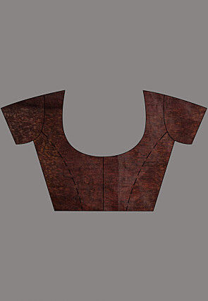 Handloom Linen Saree in Red and Black