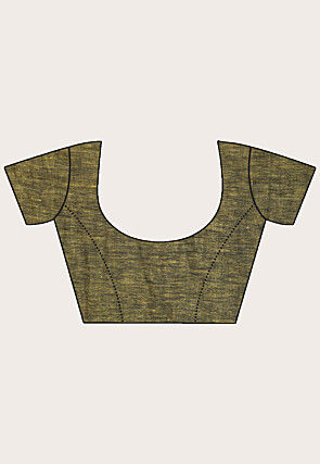 Handloom Linen Saree in Red