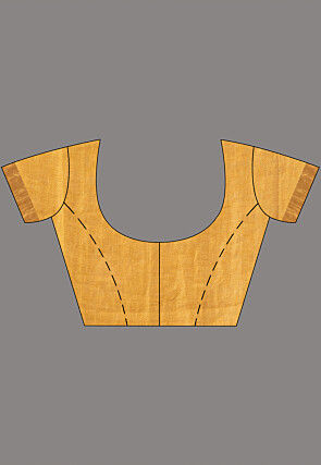 Handloom Linen Shimmer Saree in Black and Golden