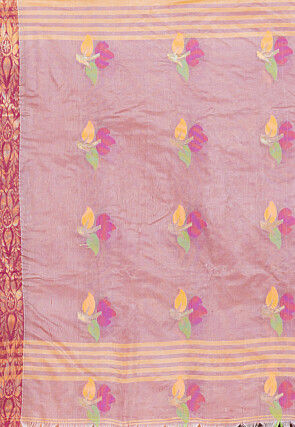 Handloom Matka Silk Saree in Beige