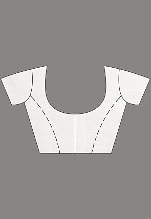 Handloom Pure Cotton Jamdani Saree in White