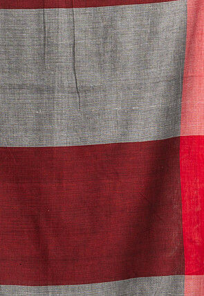 Handloom Pure Cotton Saree in Grey