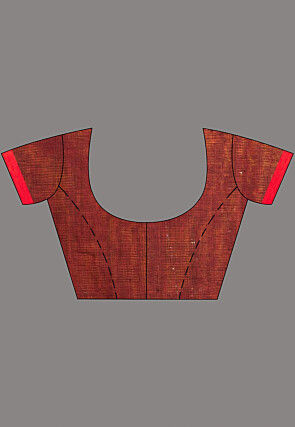 Handloom Pure Cotton Saree in Grey