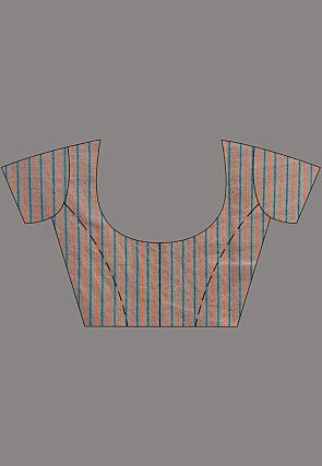 Handloom Pure Cotton Saree in Light Grey