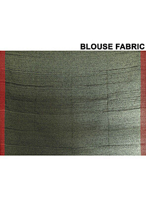 Handloom Pure Matka Silk Jamdani Saree in Black