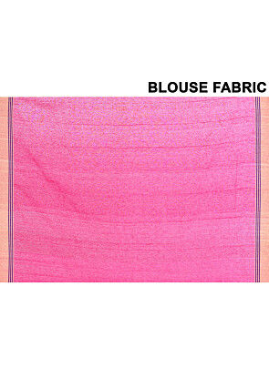 Handloom Pure Matka Silk Jamdani Saree in Fuchsia