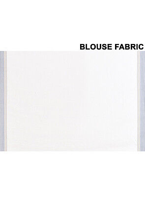 Handloom Pure Matka Silk Jamdani Saree in Off White