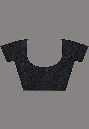 Handloom Pure Matka Silk Saree in Black