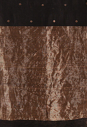 Handloom Pure Matka Silk Saree in Black