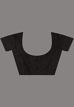 Handloom Pure Matka Silk Saree in Black