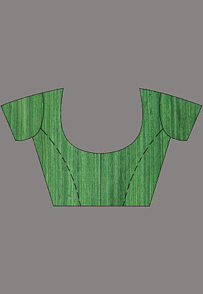 Handloom Pure Matka Silk Saree in Green