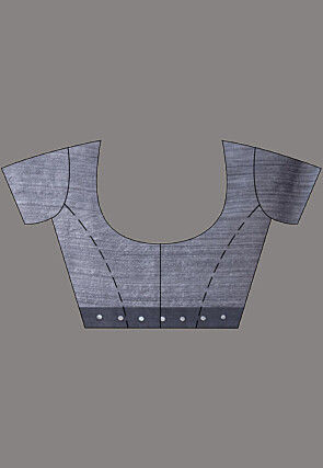 Handloom Pure Matka Silk Saree in Grey