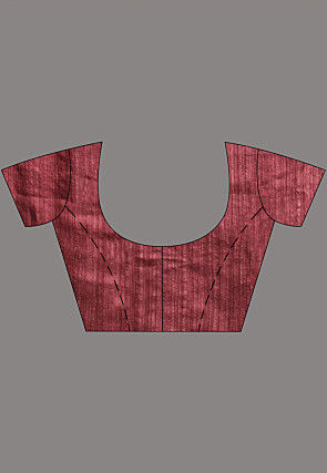 Handloom Pure Matka Silk Saree in Old Rose