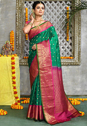 Gadwal Handloom Pure Silk Saree-DSKJGDSASK59365 – Weavesmart
