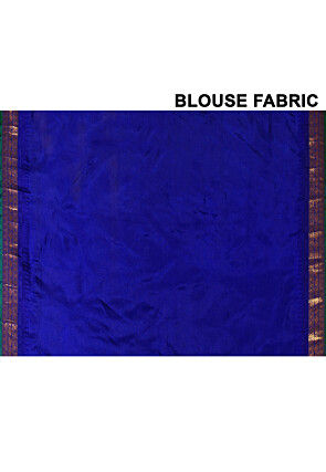 Handloom Pure Silk Gadwal Saree in Light Green