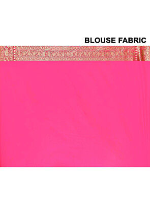 Handloom Pure Silk Banarasi Saree in Fuchsia