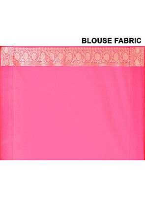 Handloom Pure Silk Banarasi Saree in Pink