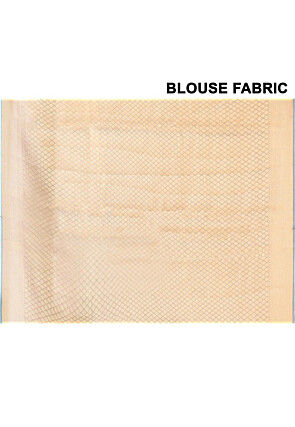 Handloom Pure Tissue Banarasi Saree in Dusty Blue